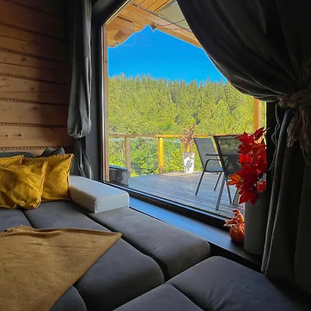 Dom Na Zielonym Wzgorzu Z Wlasna Sauna I Jacuzzi Tatil Evi Łapsze Niżne