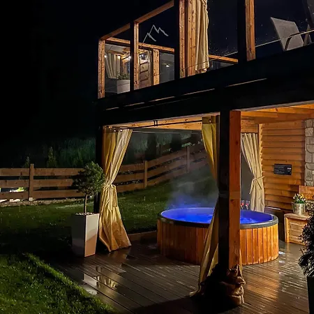 Vakantiehuis Dom Na Zielonym Wzgorzu Z Wlasna Sauna I Jacuzzi Łapsze Niżne